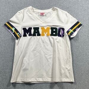 Queen Of Sparkles Mambo Sequin Shirt Womens Medium Mardi Gras